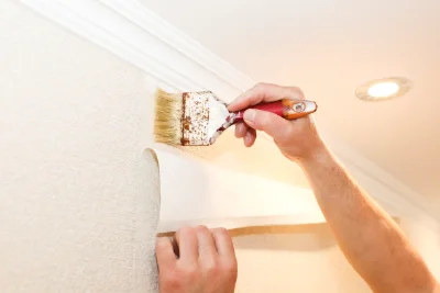Pose de papier peint à Eyzerac — revêtements muraux et toiles de verre